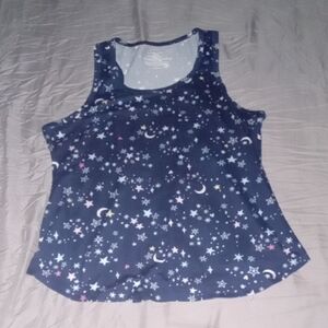 Joyspun Navy Blue Starry Night Tank Top & Shorts Set